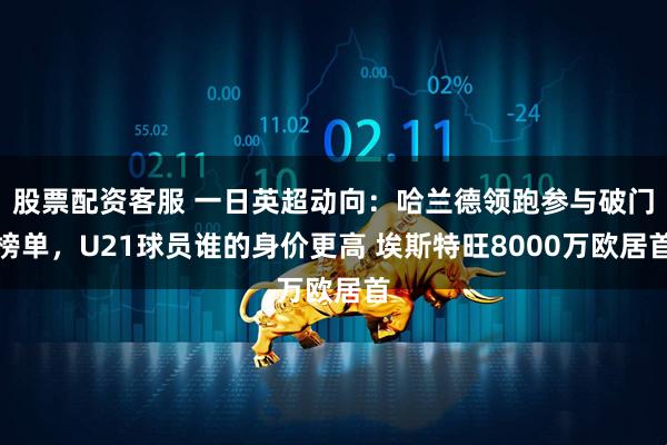 股票配资客服 一日英超动向：哈兰德领跑参与破门榜单，U21球员谁的身价更高 埃斯特旺8000万欧居首